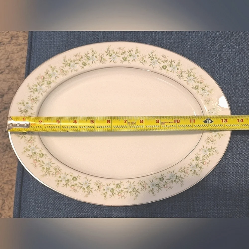 NORITAKE, Savannah Platinum Rim |  Serving Platters & Bowls and Sugar Bo…